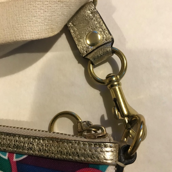 Coach Poppy Pop C Swingpack Brass/Multicolor/Gold - Picture 10 of 13